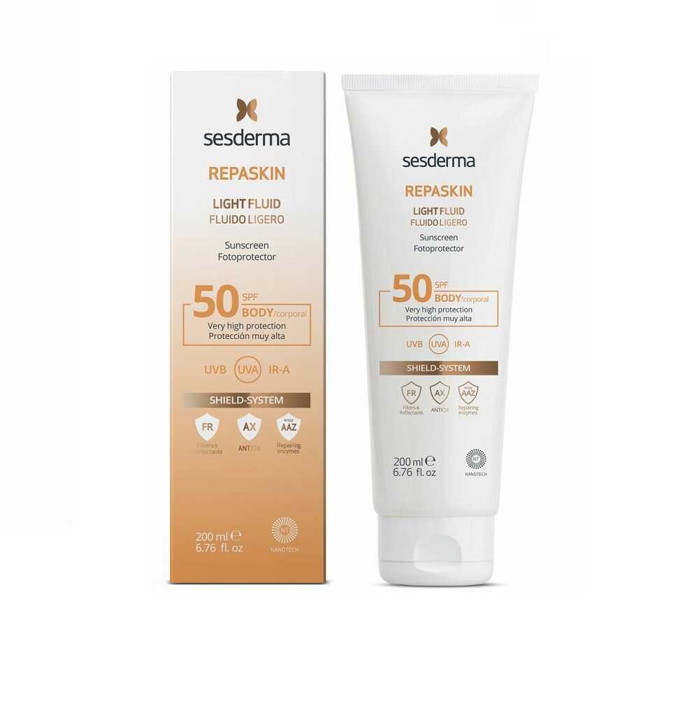 SESDERMA REPASKIN Light Fluid Body Sunscreen SPF50 NEW