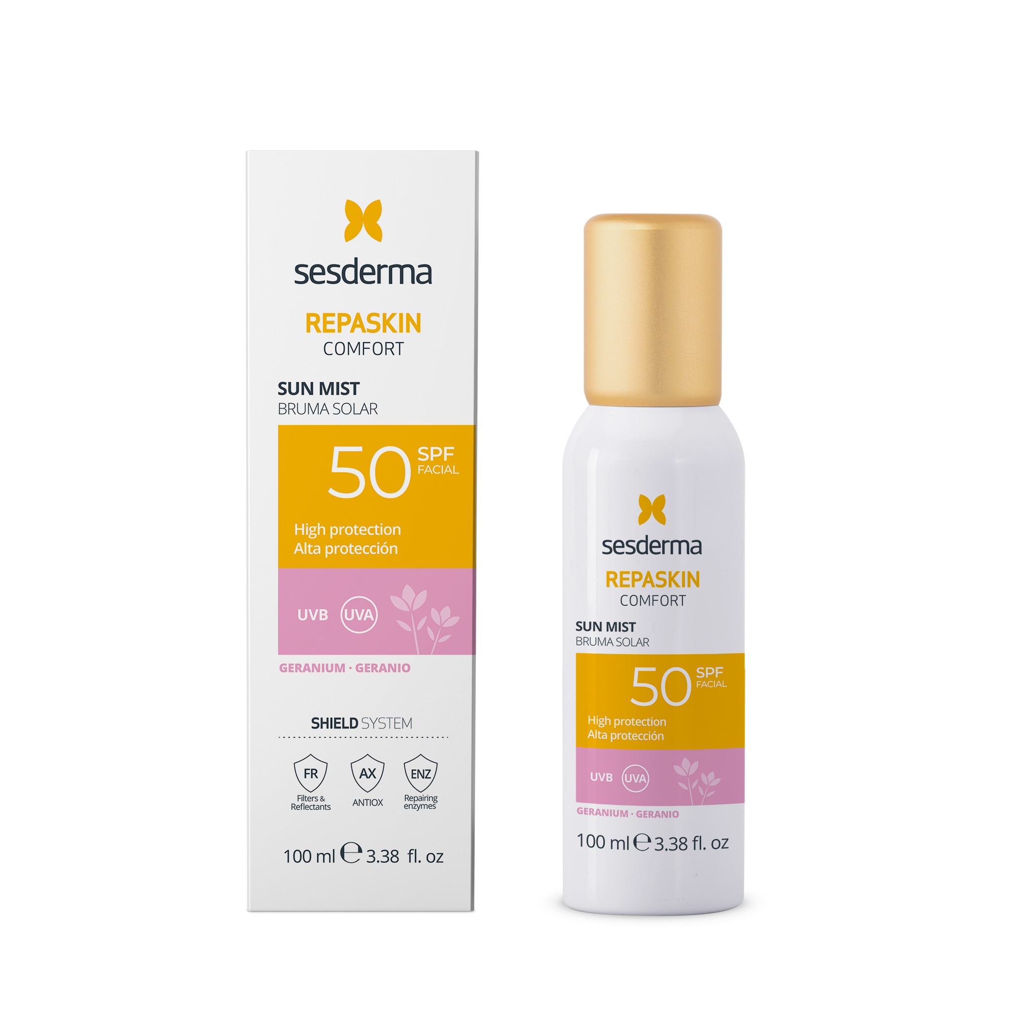 SESDERMA REPASKIN COMFORT MIST SPF50 GERANIUM