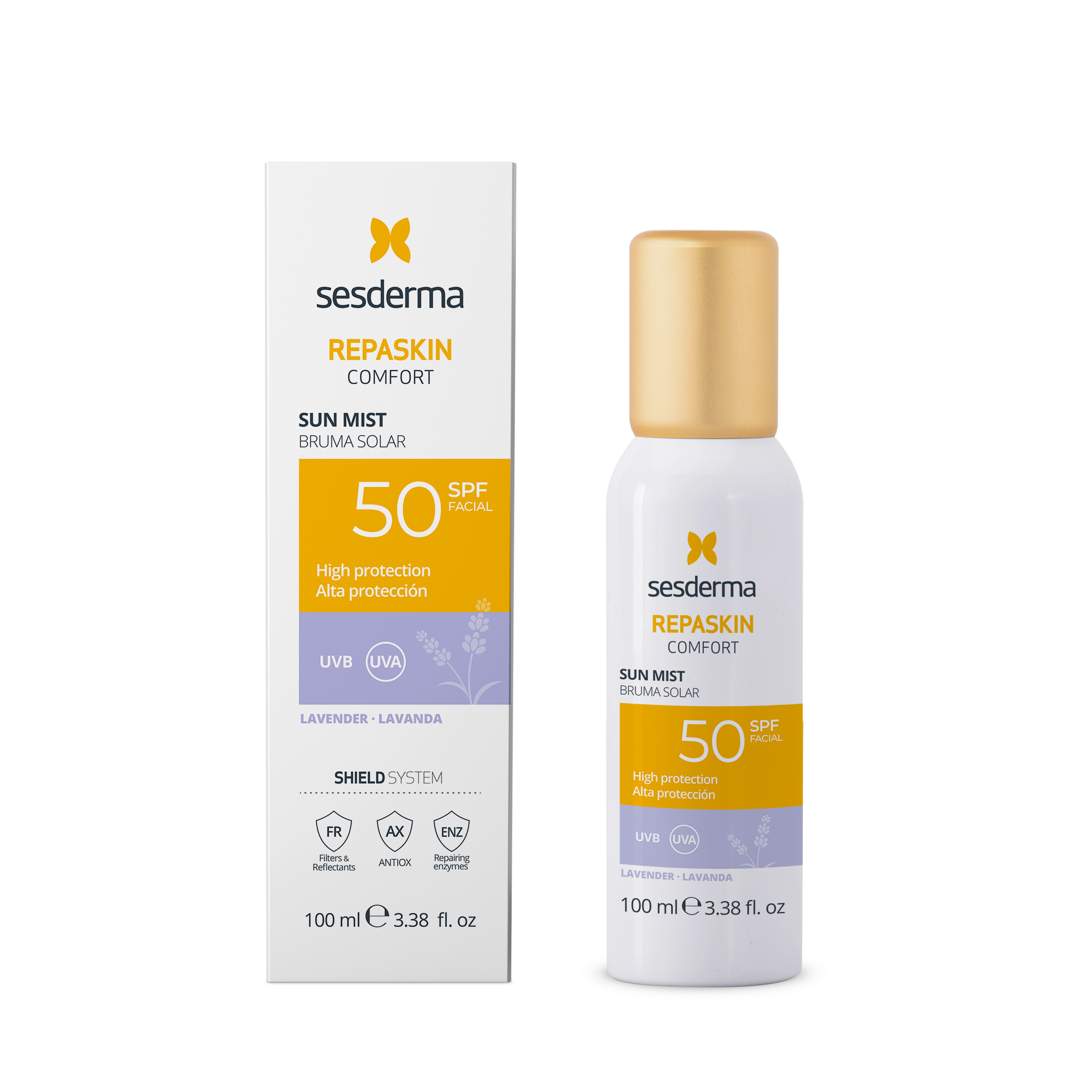 SESDERMA REPASKIN COMFORT MIST SPF50 LAVANDER